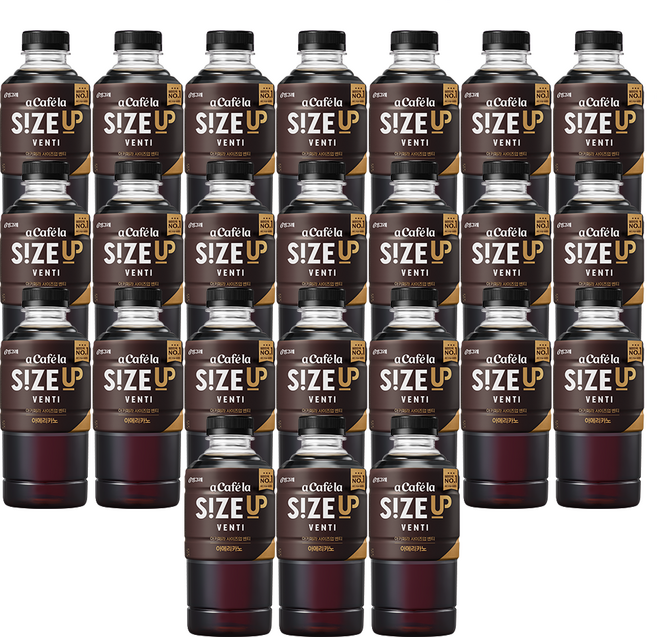 빙그레 아카페라 사이즈업 벤티 아메리카노, 600ml, 24개