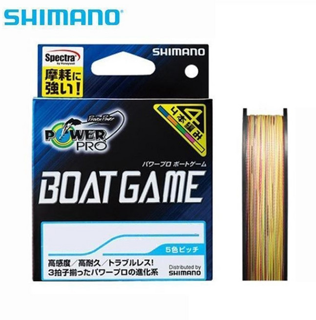시마노 파워프로 보트게임 5색 4합사 200m PP-F62N, 3호-426550, 1개