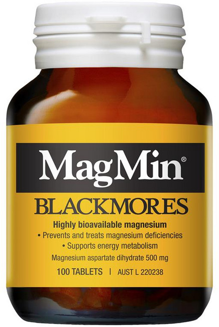 호주약국 판매용 마그네슘 건강식품 블랙모어스 호주 명품 마그민 영양제 500mg 100정, 1개