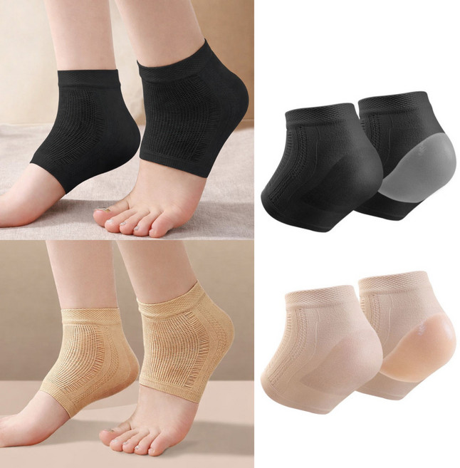 쓸리미너 보습양말 뒤꿈치 실리콘 패드 2켤레