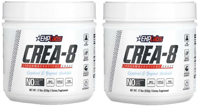 EHPlabs Crea 8 Creatine 크레아틴 크래아티닌 크레아틴로딩 500g2통, 500g - 쿠팡