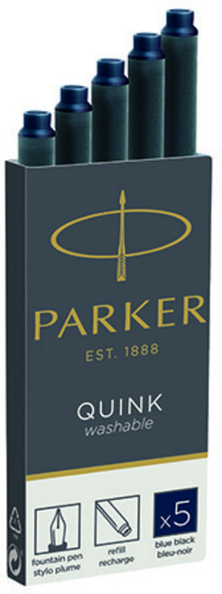 파카 잉크 카트리지 5개입 만년필 리필, 03-블루블랙 카트리지(5개입)