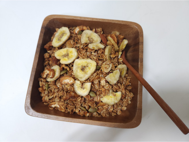 (비건차차그래놀라)시나몬 가득품은 시나몬바나나 그래놀라, 1개, 500g