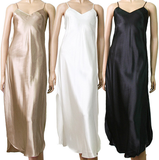 국산 기본 랩 홈드레스 잠옷 롱원피스 레이스 여성롱슬립5004 930413456EA