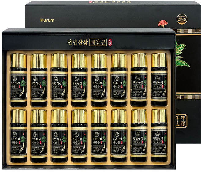 휴럼 천년산삼배양근 50ml*16병 국내산 산삼배양근과 7종 한방재료에 사양벌꿀로 맛과 건강을 한번에!, 1개