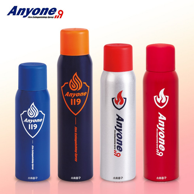 JO 강화액 소화기 K급 국산 가정용 주방용 차량용 간이 식용유화재 스프레이 미니 소형 캠핑 자동차 업소용, 1개, Medium 레드