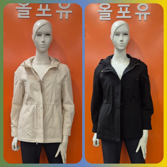 <뉴코아창원점> 올포유 고급스러운 디자인 여성 연결 후드 사파리 ALFRO1321SS102199