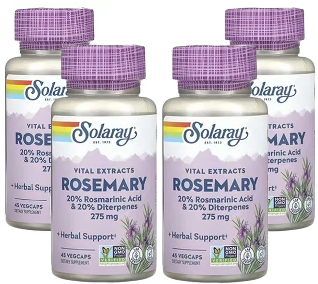 솔라레이 Vital Extracts 로즈메리 45베지캡슐, 4개, 45정 - 쿠팡