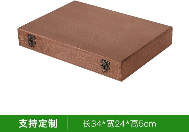 영정사진 보관함 장례정리 유품 골동품 원목 상자 정리함 비밀 책상 잠금, F.빈티지래커34x24x5CM, 1개