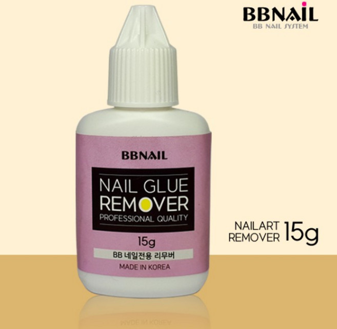 BB 네일글루 네일접착제 네일리무버 네일양면테이프 인조손톱리무버 인조손톱재료, 1개, 네일리무버15g