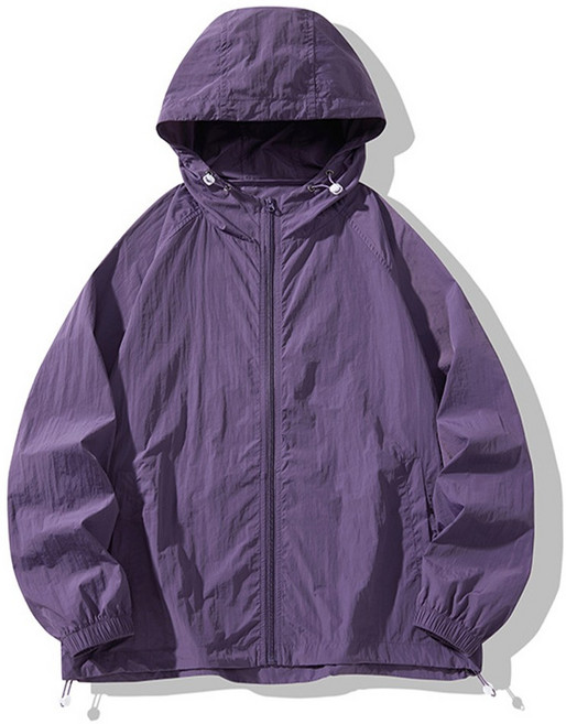 UPPERCUT 공용 라이트웨이트 경량 바람막이 후드 집업 윈드브레이커 자외선차단