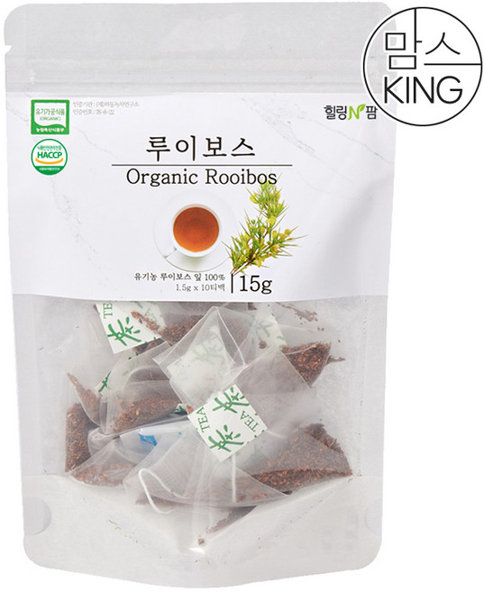 [맘스킹]가고파힐링푸드 유기농 루이보스 10티백, 1개, 1개입, 15g