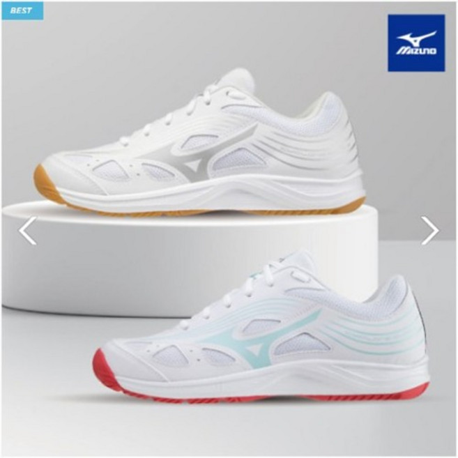 미즈노 사이클론 스피드3 화이트민트 218010 /화이트실버 218003 배드민턴화 피클볼화 체대입시화