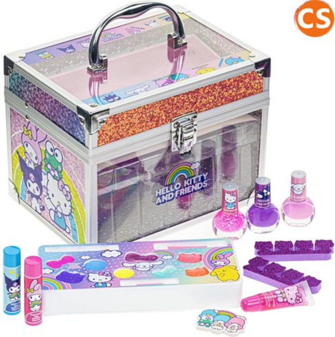 [판매자 추천] 헬로키티 어린이 화장품세트 색조 메이크업 조카 생일 크리스마스 조카 선물 아이섀도우 립스틱, 1개, 본품