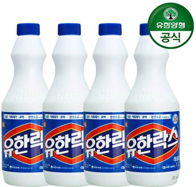 유한락스 레귤러, 1L, 4개