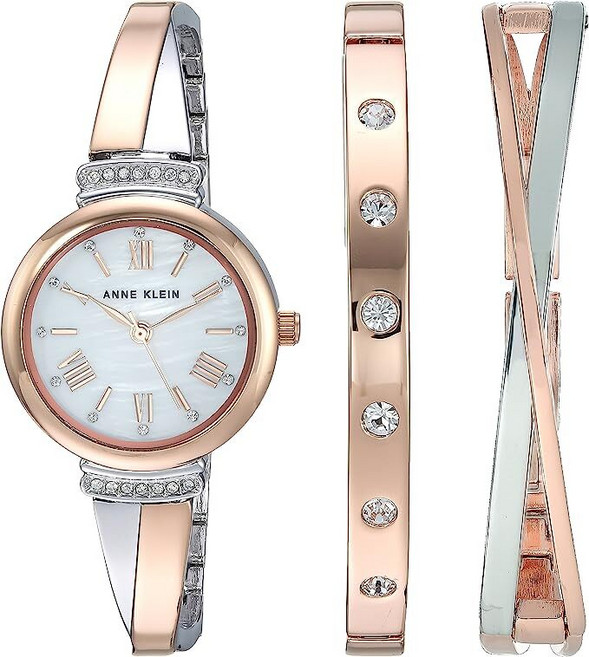 [Anne Klein] 앤 클라인 여성용 뱅글 시계 팔찌 세트