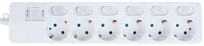 신성전기산업 다조아 멀티탭 6구 개별 3M+3564EA new*259VJ, 1, 1, 본상품선택