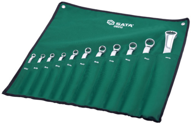 사타(SATA) 옵셋 렌치 세트 스패너 11PCS 08012, 1개