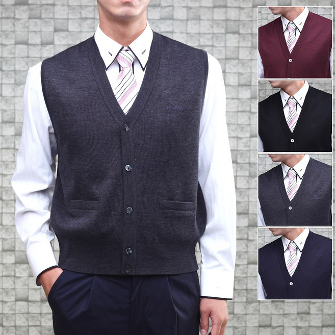 국내생산 FV 남성 니트 오픈조끼 881