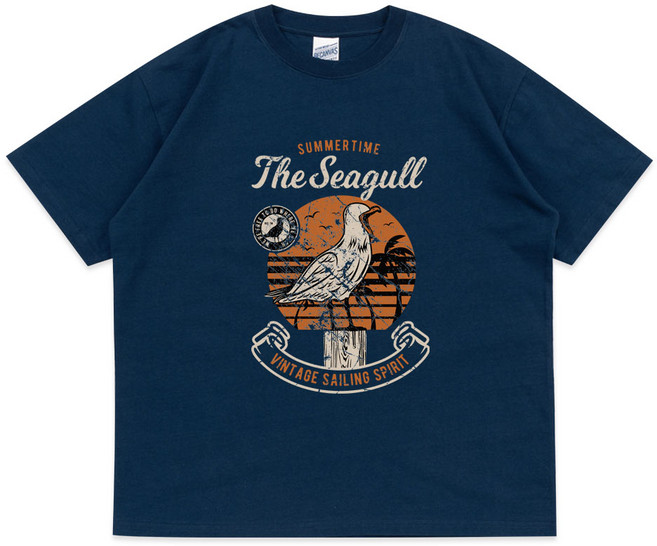 남성 오버핏 반팔티 캐주얼 프린팅 티셔츠