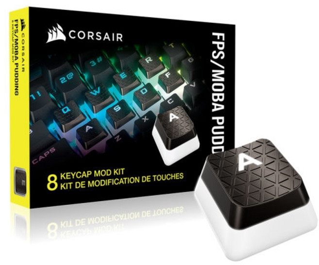 CORSAIR FPS MOBA 푸딩 키캡 모드 킷 건메탈