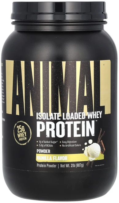 Animal 분리유청단백질 로디드 유청 단백질 분말 바닐라 맛 907g(2lb) Animal (애니멀), UNN03115 - 쿠팡