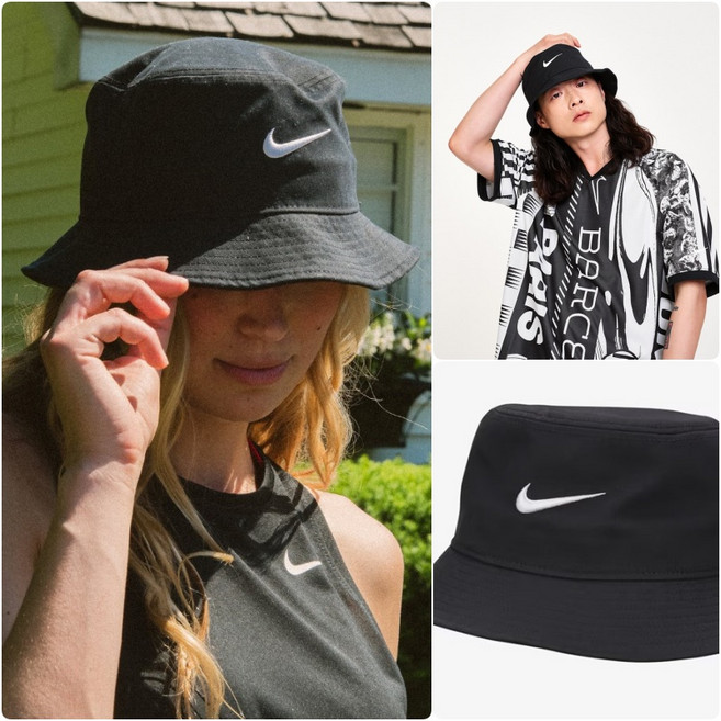 나이키 스우시 벙거지 모자 블랙