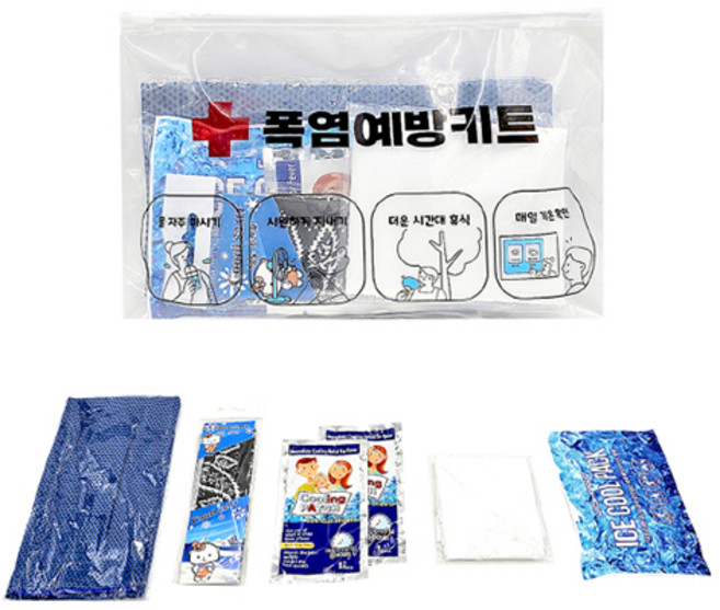 여름 폭염예방키트 5종 무더위예방 더위대비물품, 1개, 식염포도당 미포함