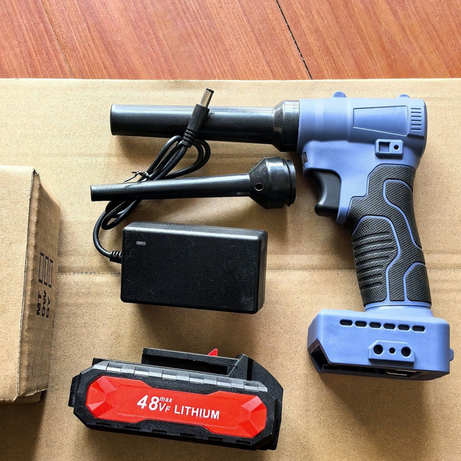 強力電吹風機，適用於吹樹葉、吹水、清理、吹電腦灰塵, 1個, 五電芯單電單充可連續
