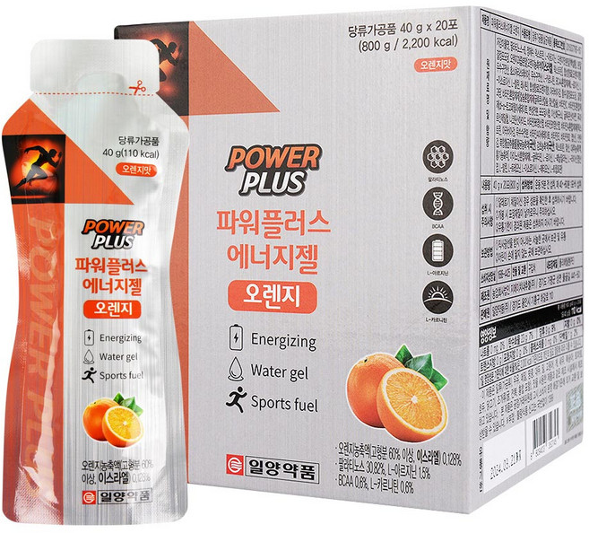 일양약품 파워플러스 에너지젤 복숭아맛 오렌지맛, 800g, 1개