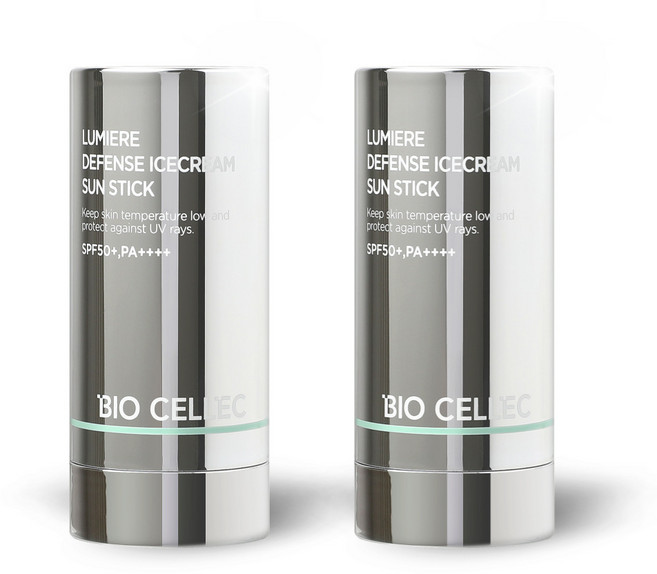 바이오셀렉 루미에르 데팡스 아이스크림 선스틱, 2개, 20g