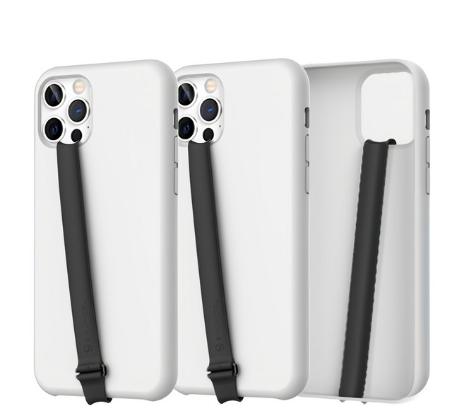 신지모루 3세대 클립형 실리콘 휴대폰 핑거스트랩 210, 3개, 블랙