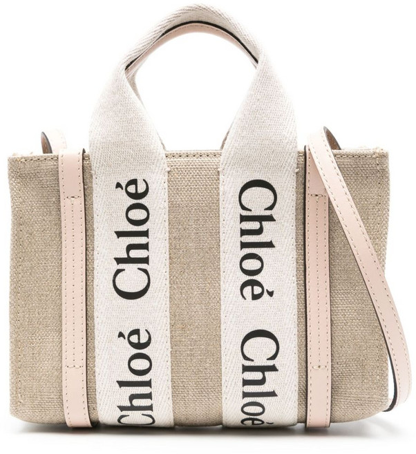 끌로에 로고 디테일 토트 백