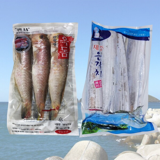 제주직송 손질 통제라진 옥돔 1팩+제주 33갈치 1팩, 1개