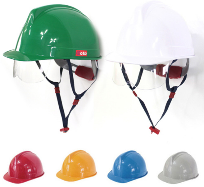 투구형 귀홈 보안경 안전모 턱끈 / 건설 현장 공장 산업용 안전용품 안전모 악세사리, 1개, 백색