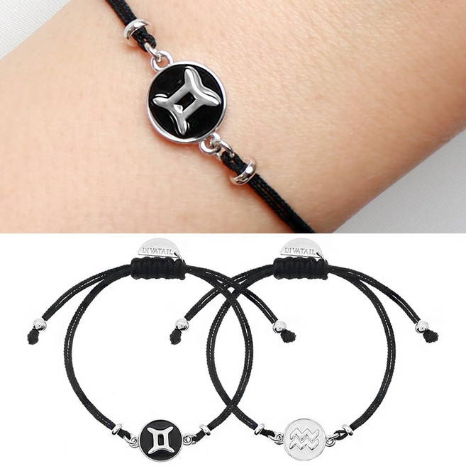 [선물포장] 심플 조디악 별자리 매듭팔찌