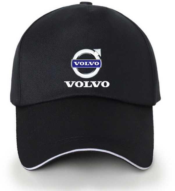 호환 남성용 모자 힙합 야구 태양 볼보 RDESIGN S60 XC40 AWD 액세서리 스포츠 레저, 01 1pcs Black Volvo