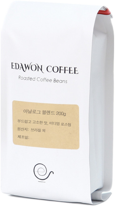 이다원 / 아날로그 블렌드 커피 원두 200g 부드럽고 고소한 맛 미디엄 로스팅, 홀빈(분쇄안함), 1개