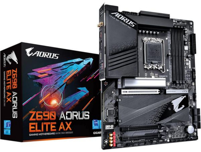 기가바이트 Z690 AORUS 엘리트 AXLGA 1700 인텔 ATX DDR5 쿼드 M.2 PCIe 5.0 USB 3.2 Gen2X2 Type-CWiFi 62.5GbE LAN게, 기가바이트 Z690 AORUS 엘리트 AXLGA 170, 1개