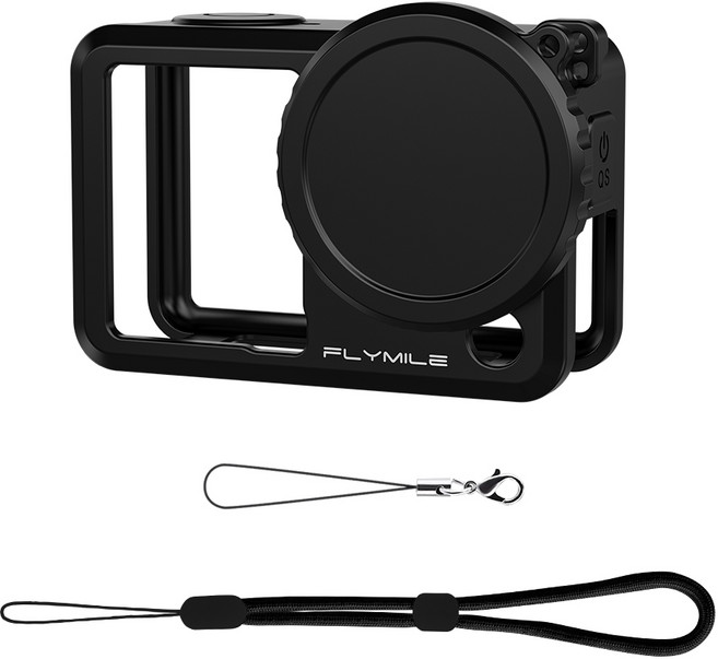 [Flymile] DJI 오즈모 액션 6 실리콘 케이스, 1세트, 블랙 AC6010