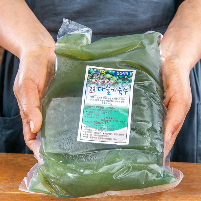 제철밥상 1급수 동강에서 자란 국내산 깐다슬기, 1개, 다슬기 전혀 없는 다슬기 육수 1kg