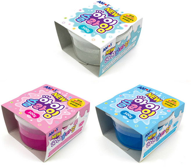 아모스 NEW 아이슬라임 300g 3종 택1 만3세이상, 하늘(127623), 1개