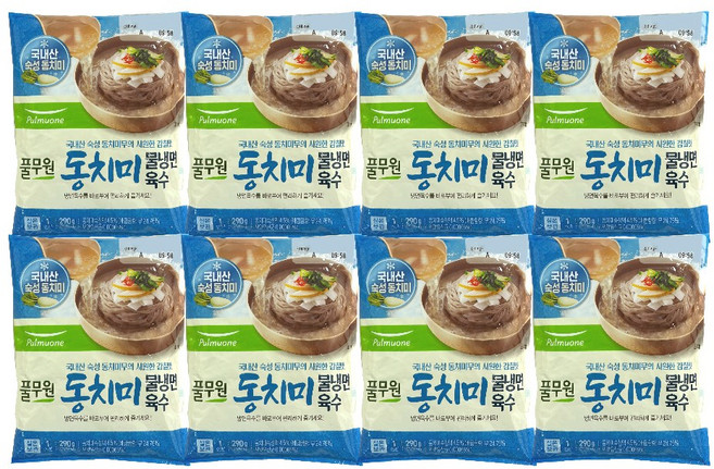 풀무원 동치미 물냉면 육수, 8개, 290g
