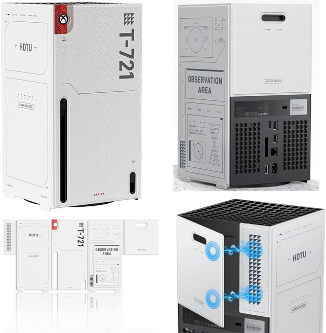 XBOX SERIES S X / XBOX 시리즈 S / X 마그네틱 스마트 PU 가죽 케이스 콘솔랩 - 스타필드 에디션 / 엑스박스, XBOX SERIES X 마그네틱 스마트커버-스타필드, 1개