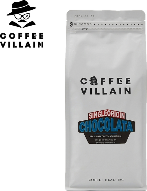 커피빌런 브라질 스페셜티 원두커피 1kg, 1개, 핸드드립(중간)