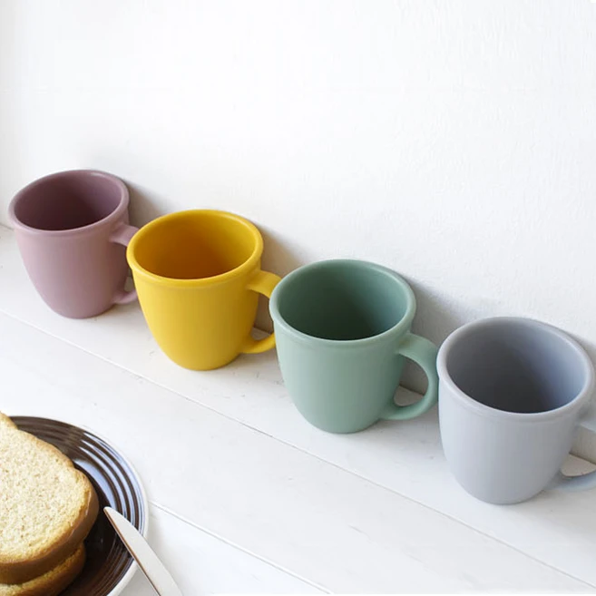 실리가든 실리콘 아기 한손컵 유치원 물컵 양치컵, 다크그린, 1개 - 쿠팡