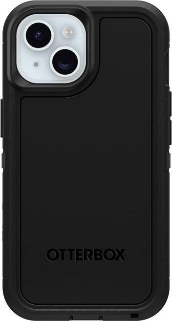 OtterBox 아이폰 16e 15 14 13 디펜더 시리즈 XT 케이스 - 블랙 스크린리스 견고함 MagSafe에 스냅 랜야드 부착153276