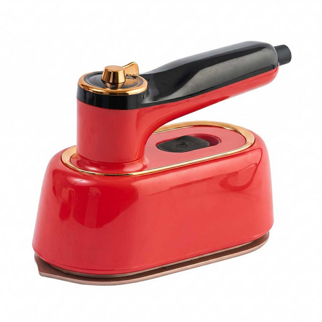 [하이쇼핑] 빨간다리미 쫙쫙 스팀왕 2in1 건식 스팀 회전식 핸디형 미니, 레드