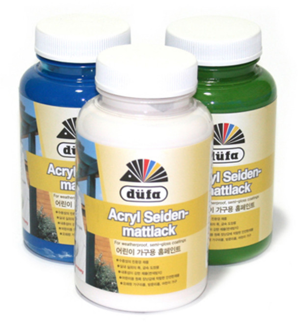 듀파 에나멜 페인트 ( 750ml ) (별도 마감없는 2in1 리폼페인트!), 레드, 1개