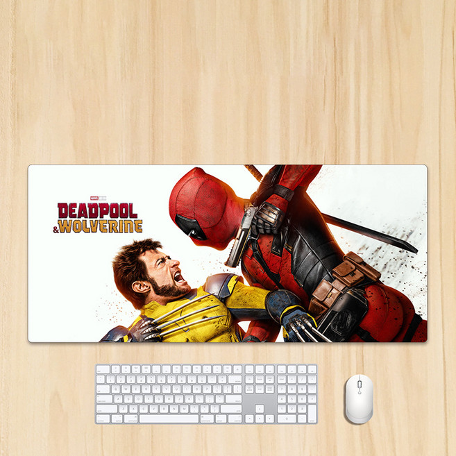 마블코믹스 데드풀과 울버린 굿즈 Deadpool&Wolverine 마우스 게이밍 장패드, P. 90x40x0.3cm DEADPOOL7, 1개